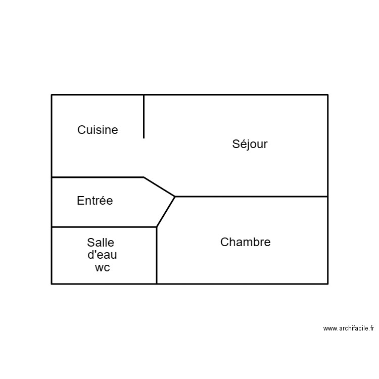 QUIMPER LEGARS. Plan de 4 pièces et 20 m2