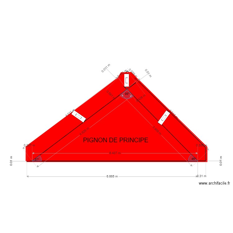 PIGNON DE PRINCIPE HUMB. Plan de 0 pièce et 0 m2