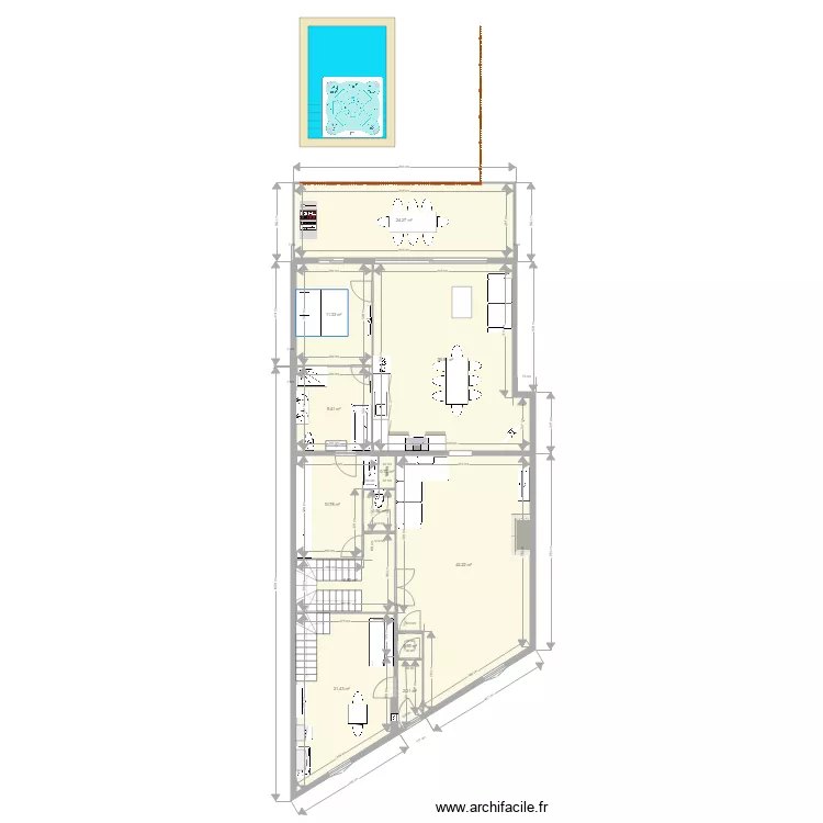 maison trèbes. Plan de 12 et 174 m² maison trèbes. Plan de 12 et 174 m²