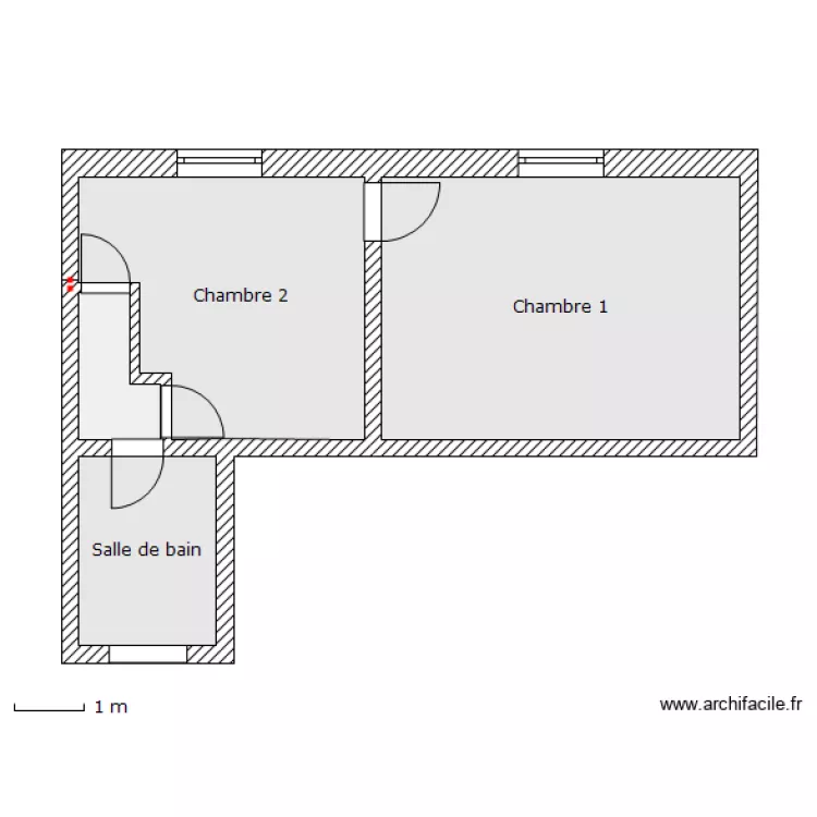 Etage sans cote. Plan de 