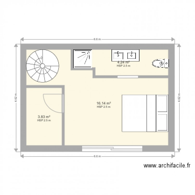 2ème bis étage Bellevue . Plan de 0 pièce et 0 m2