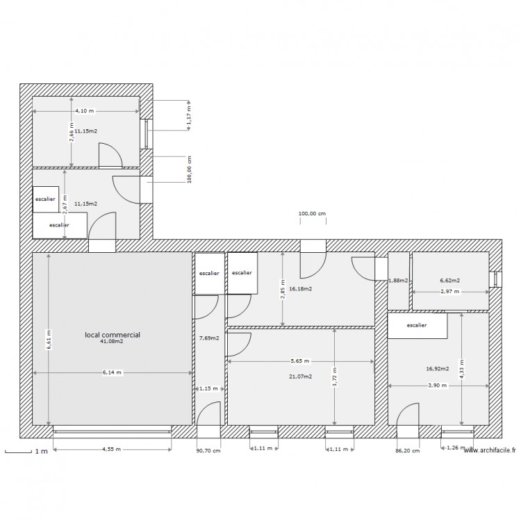 til chatel rdch 2. Plan de 0 pièce et 0 m2