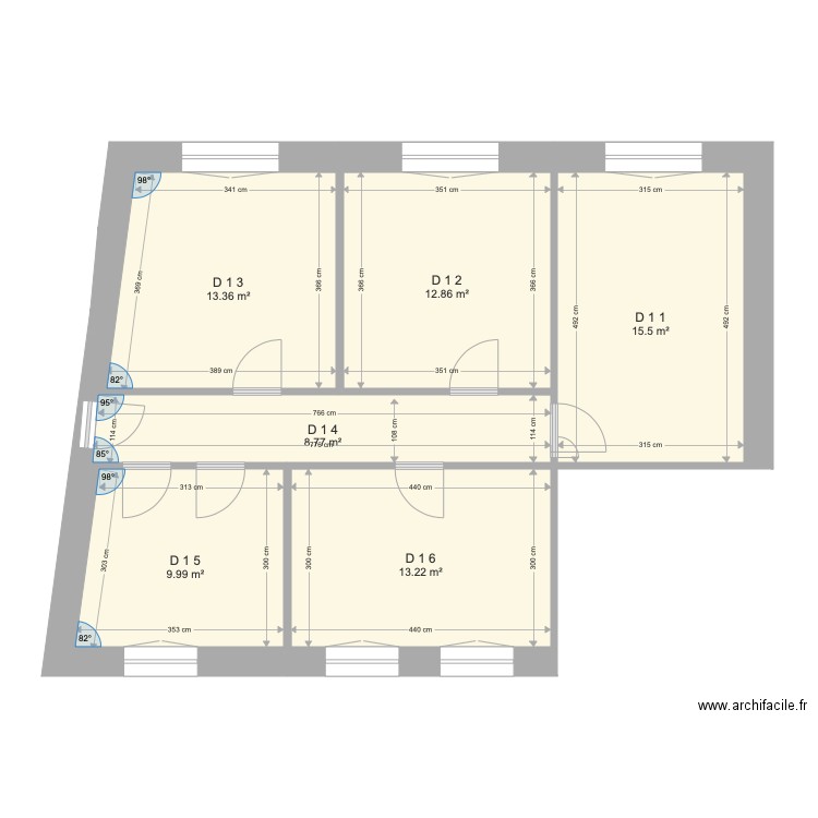 1 ETAGE DROITE VILLE GOETZ. Plan de 0 pièce et 0 m2