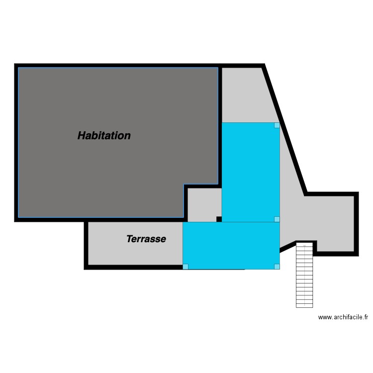 Vue dessus V2. Plan de 0 pièce et 0 m2