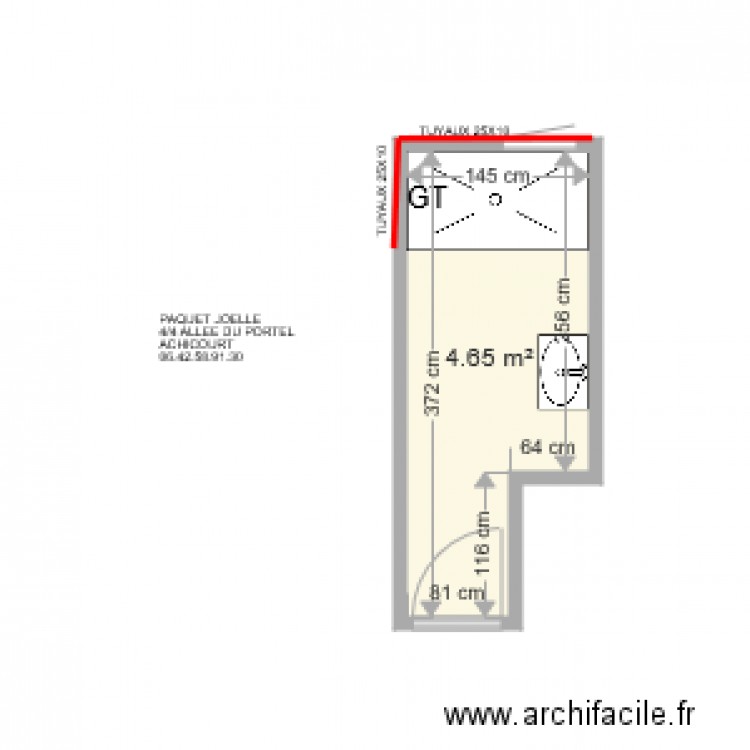 PAQUET JOELLE . Plan de 0 pièce et 0 m2