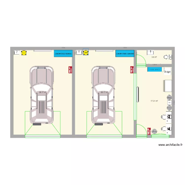 garage 1. Plan de garage 1. Plan de