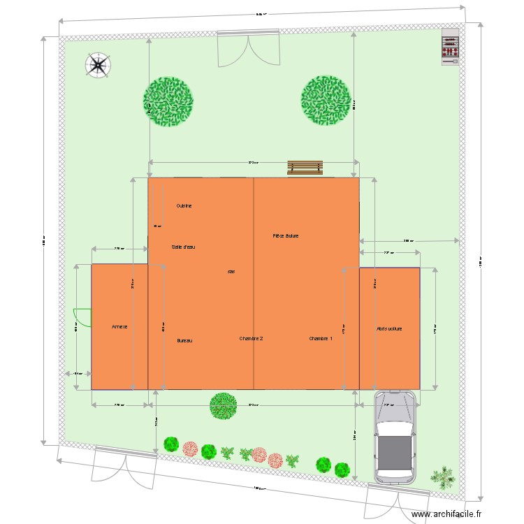 DAEMERS ETAT DES LIEUX Plan de masse. Plan de 0 pièce et 0 m2