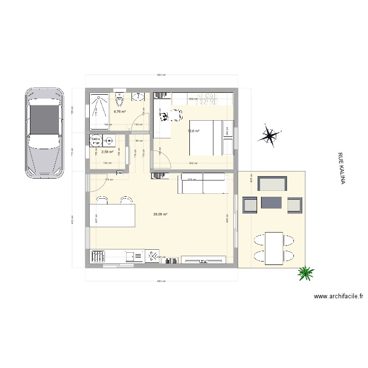 kiki 2. Plan de 0 pièce et 0 m2