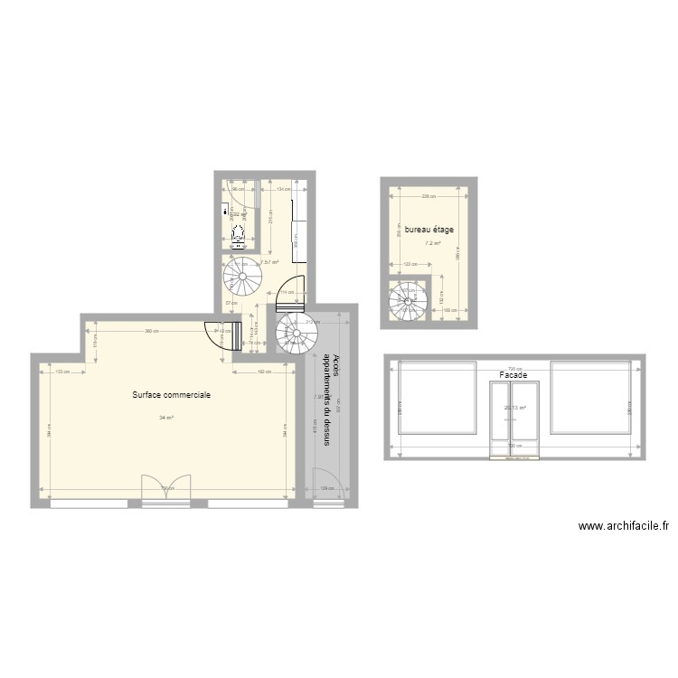 Local Verdun. Plan de 0 pièce et 0 m2