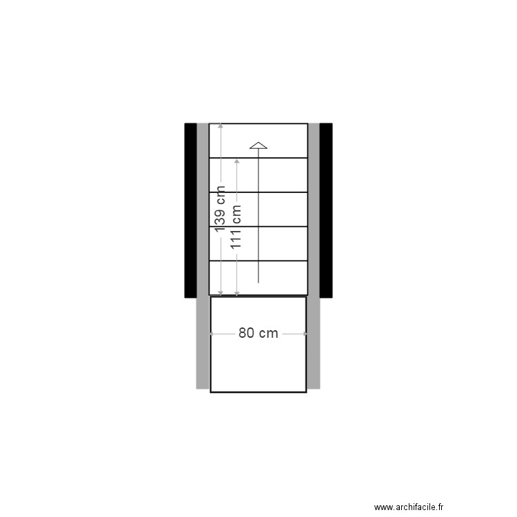 Escalier Remy existant. Plan de 0 pièce et 0 m2