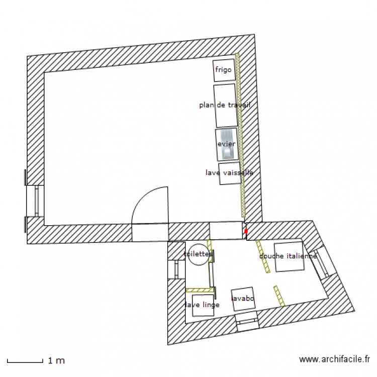 projet squat4_équipé. Plan de 0 pièce et 0 m2