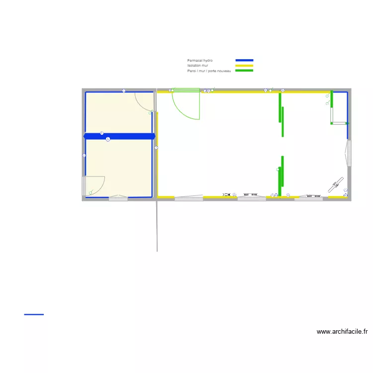 chambre 305 306 base. Plan de 