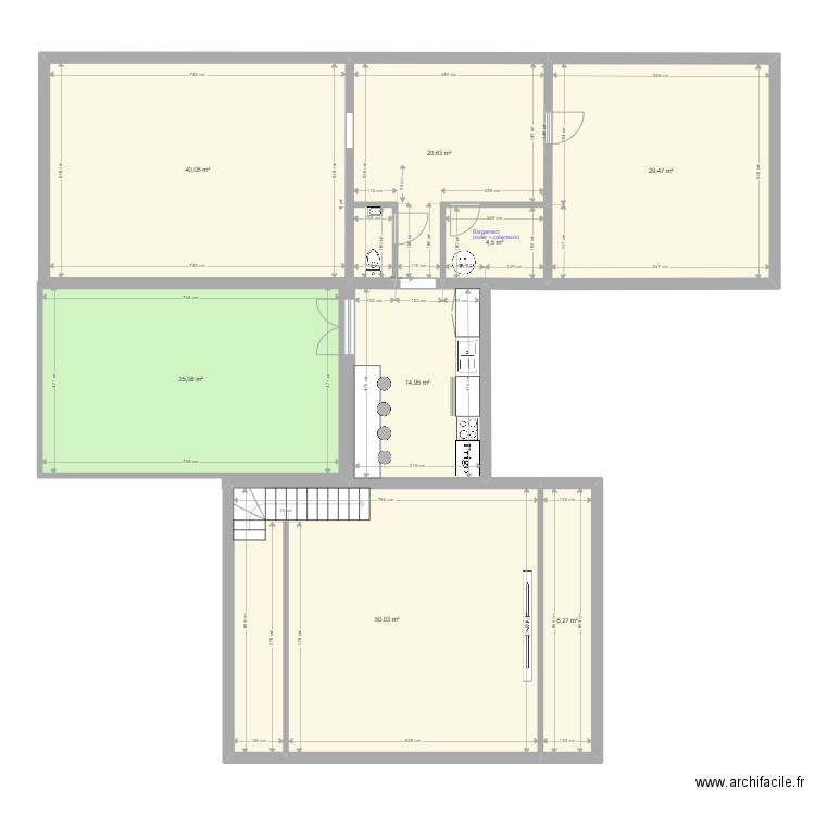 LEUZE balnéo v2. Plan de 8 pièces et 203 m2