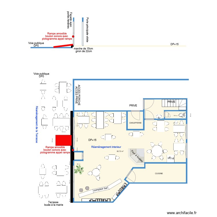 AUBERGE DES ECUYERS APRES TRAVAUX. Plan de 0 pièce et 0 m2 AUBERGE DES ECUYERS APRES TRAVAUX. Plan de 0 pièce et 0 m2