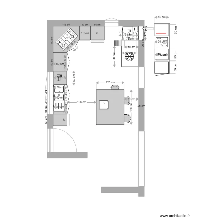Cuisine. Plan de Cuisine. Plan de