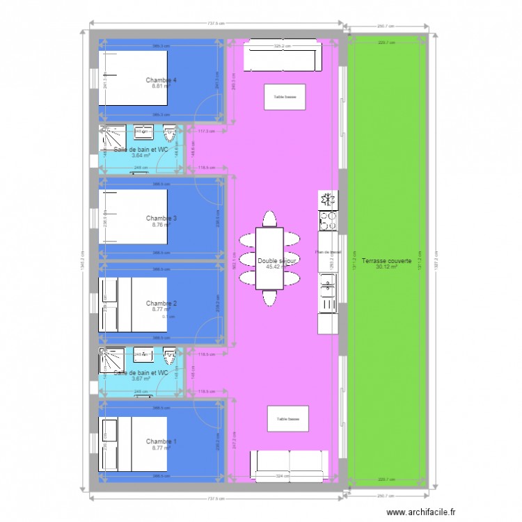 Plan GreenCottages Latitude Nord 8784 int 3012 terr. Plan de 0 pièce et 0 m2