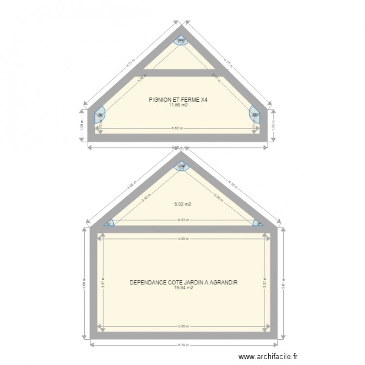 FORTAT PIGNION ET DEPENDANCE. Plan de 0 pièce et 0 m2