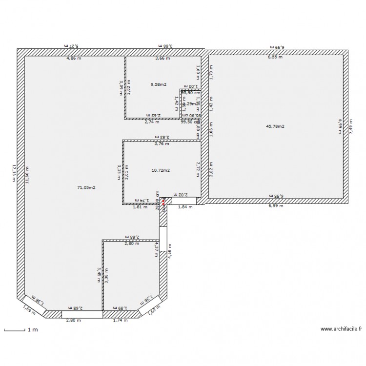 maison L. Plan de 0 pièce et 0 m2