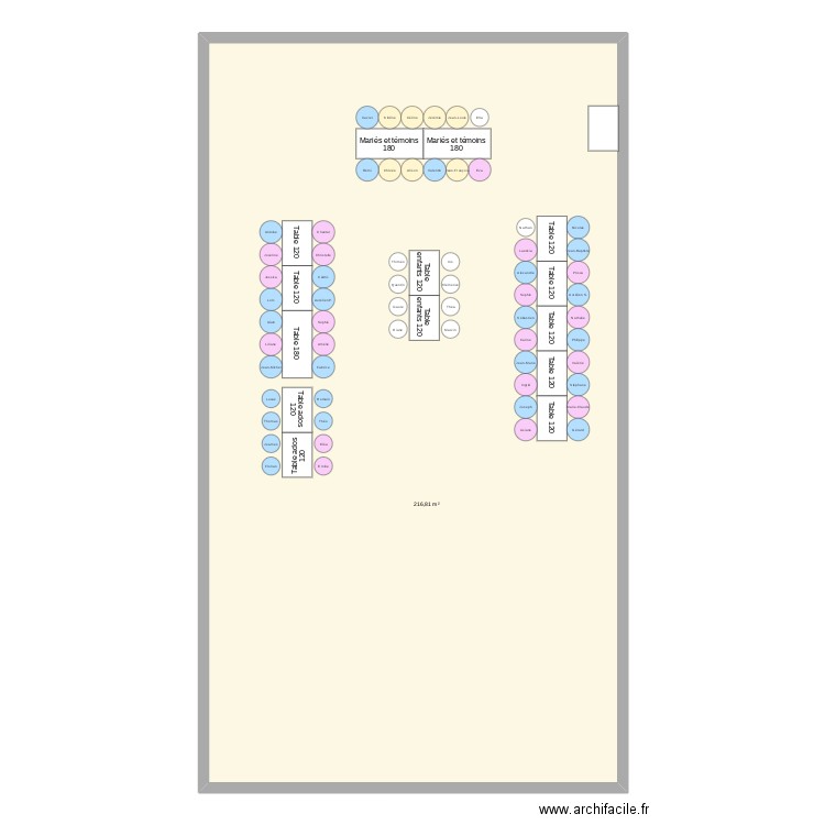 Plan de table1. Plan de 0 pièce et 0 m2