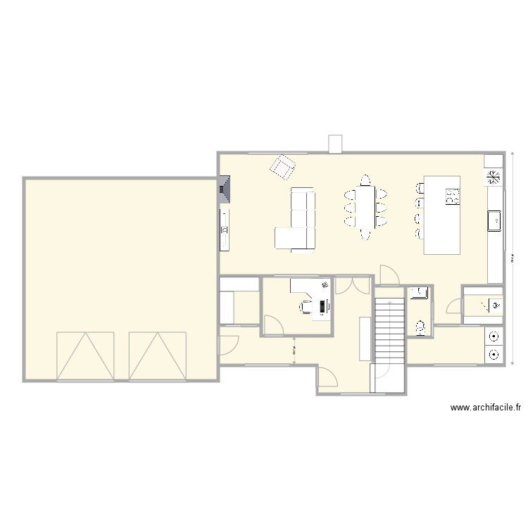 2 étages bureau rdc centre . Plan de 0 pièce et 0 m2