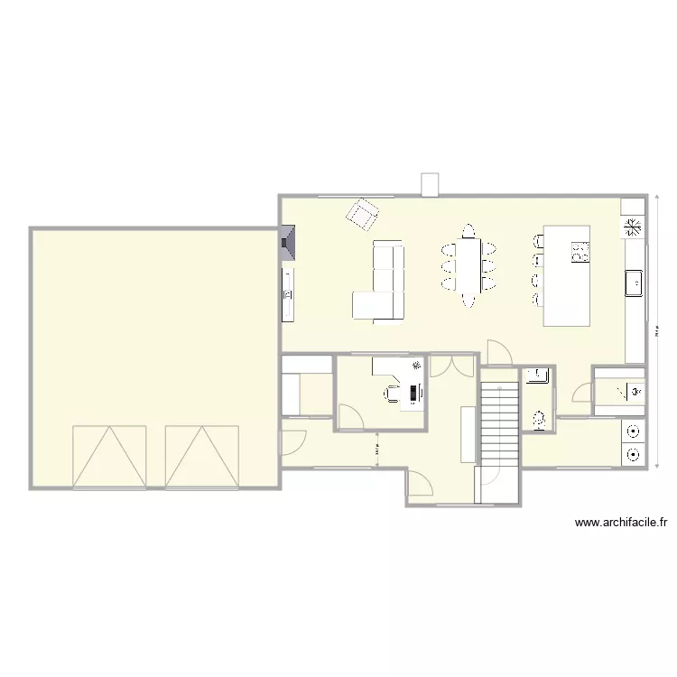 2 &eacute;tages bureau rdc centre . Plan de 
