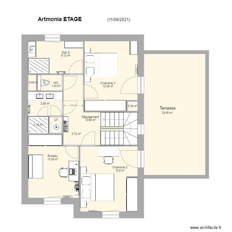 ArtMonia étage. Plan de 0 pièce et 0 m2