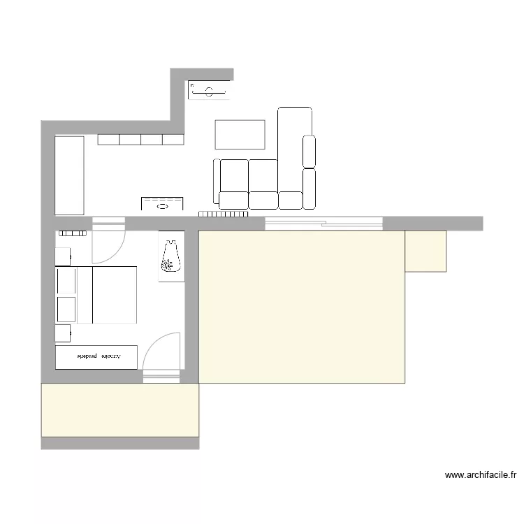 Agrandissement. Plan de 