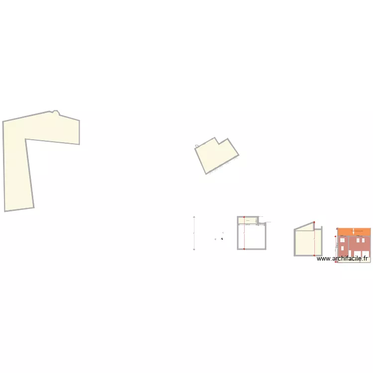 plan de facade est projet. Plan de 