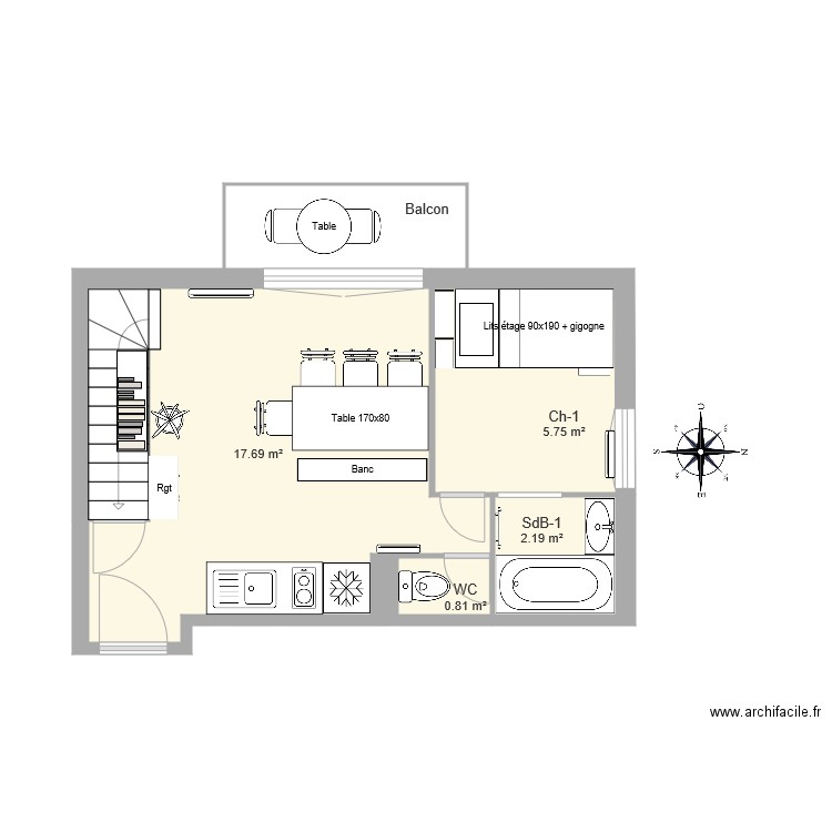 PaB3. Plan de 0 pièce et 0 m2