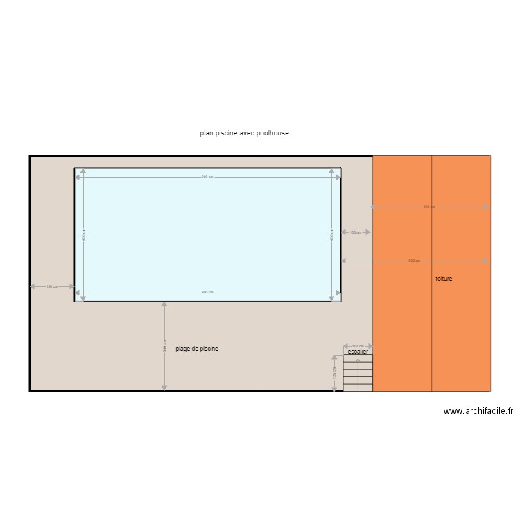 plan piscine jessica. Plan de 0 pièce et 0 m2