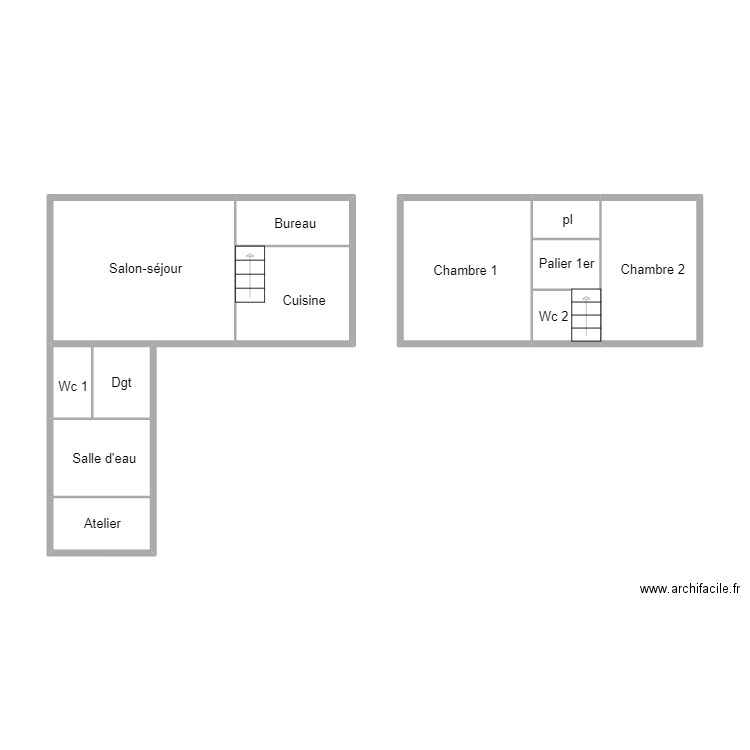 PENMARCH PICARD. Plan de 11 pièces et 41 m2