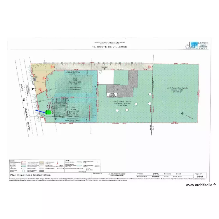 Magalhaes dias Ferreira Antunes. Plan de 