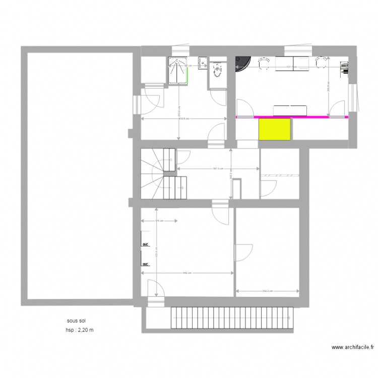 Enghien sous sol 28 04 2018. Plan de 0 pièce et 0 m2