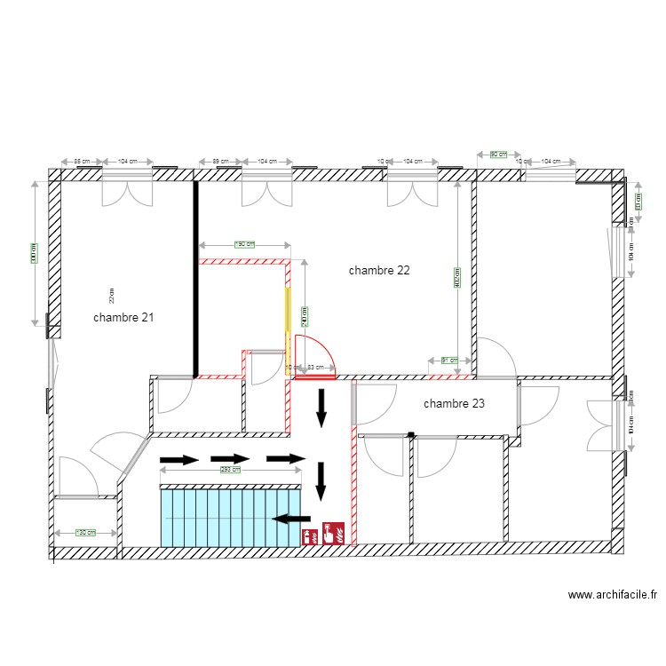 Guillaumes ETAGE 2 evacuation. Plan de 0 pièce et 0 m2