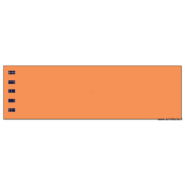 toit panneau solaire. Plan de 1 pièce et 718 m2