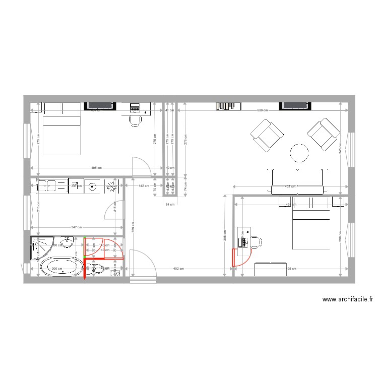 Appartement ies S3. Plan de 0 pièce et 0 m2