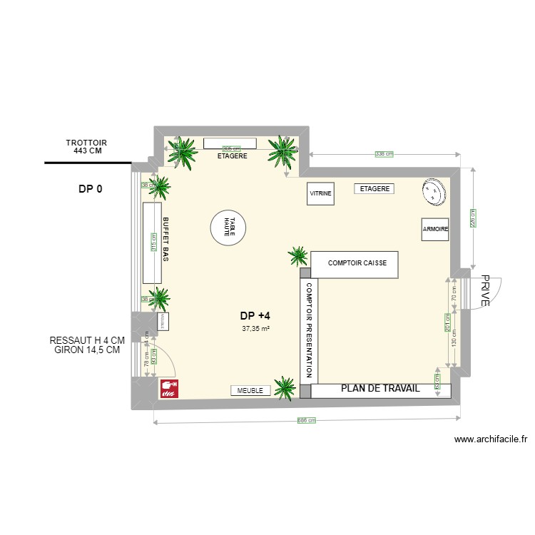 Plan Good Vibes Only avant travaux. Plan de 0 pièce et 0 m2