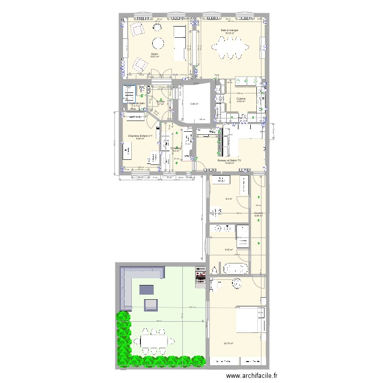 Plan Appartement Descombes du 20 juin 2019. Plan de 0 pièce et 0 m2