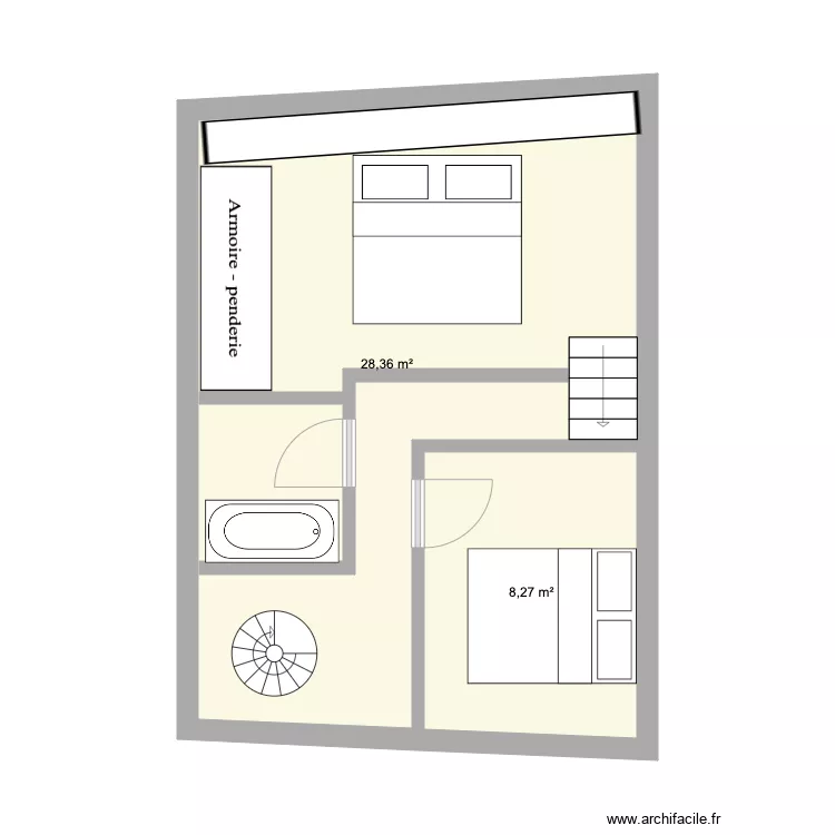 St Georges &eacute;tage. Plan de 