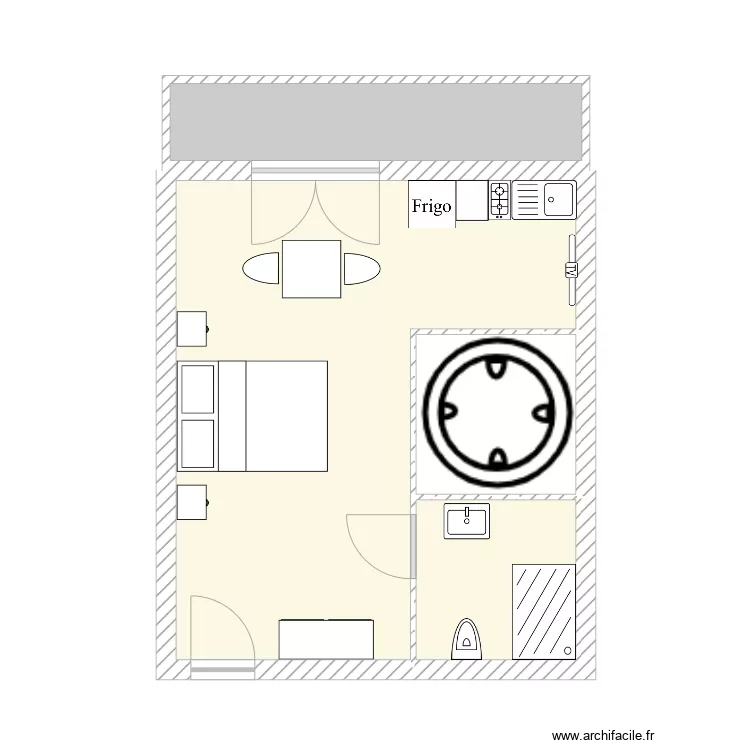 Studio Hicham. Plan de 