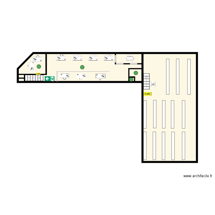 QUAI SUD 3 etage general detection. Plan de 0 pièce et 0 m2