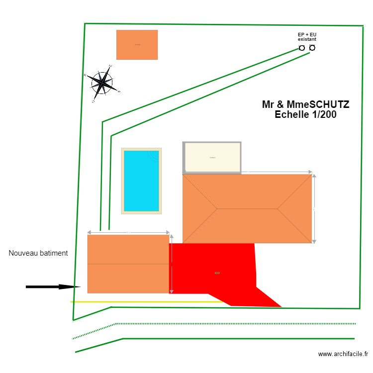 Plan de masse 2. Plan de 0 pièce et 0 m2