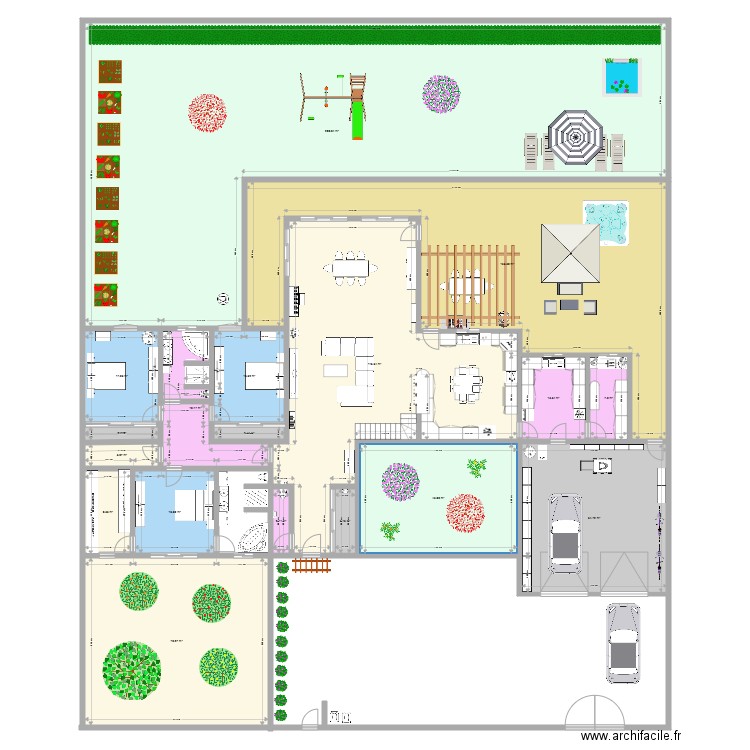 PLAN AC 27. Plan de 20 pièces et 867 m2