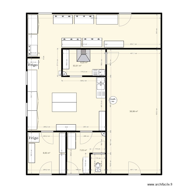 labo clim. Plan de 6 pièces et 114 m2