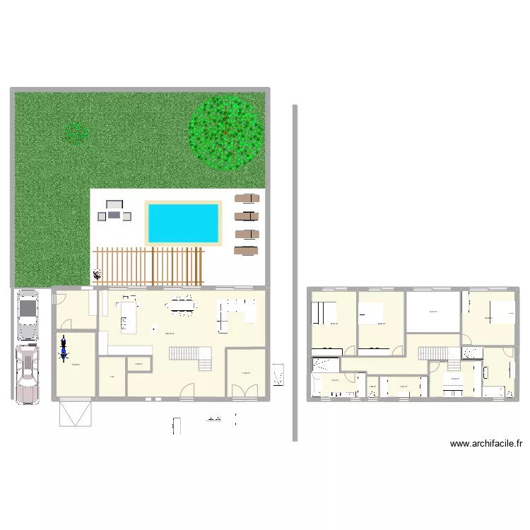 Maison VIENNE 4. Plan de 