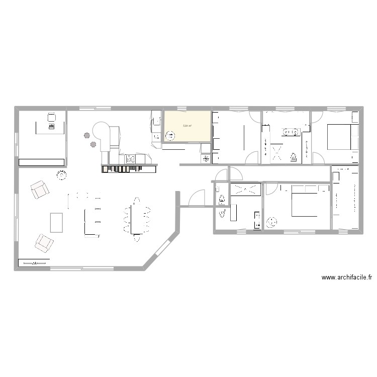 maison 3---. Plan de 0 pièce et 0 m2