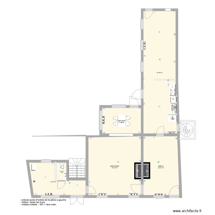 RDC Bouvignes DT. Plan de 0 pièce et 0 m2