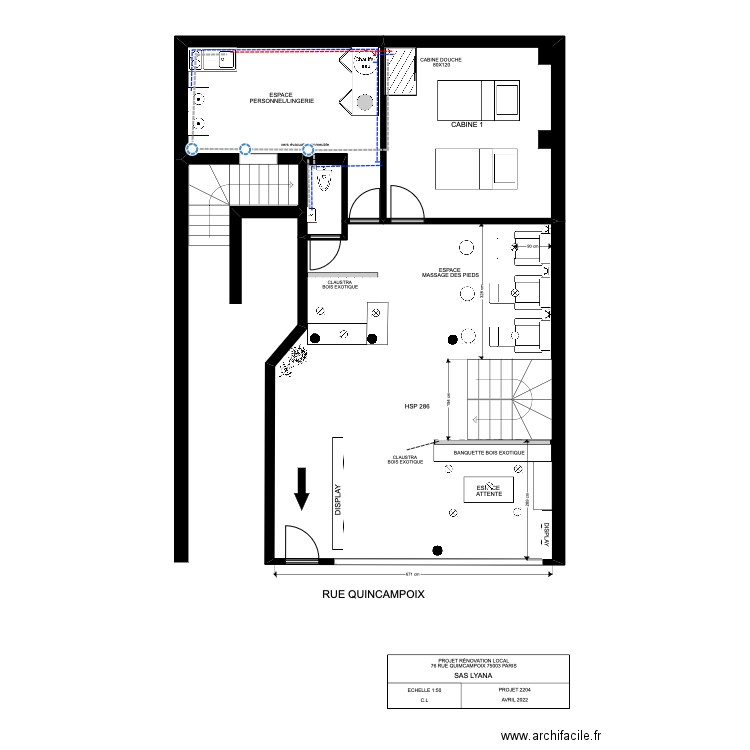 etage projet elec. Plan de 0 pièce et 0 m2