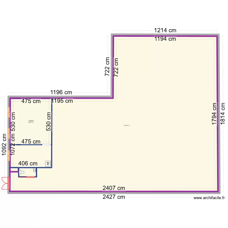 Plan 1. Plan de 2 et 369 m² Plan 1. Plan de 2 et 369 m²