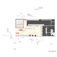 PLAN boutique avec entré voyage et agence immo et espace voyage nv